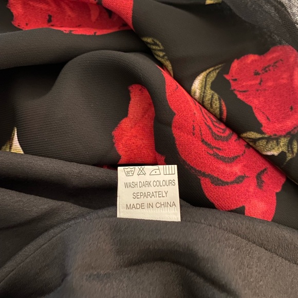 Society Black and Red Bubble Skirt for Cocktail - Picture 2 of 4